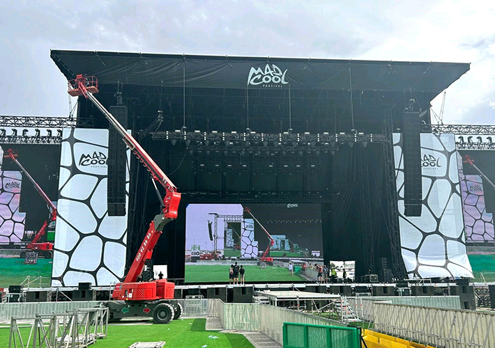 foto LoxamHune suministra equipos para un centenar de conciertos en el Mad Cool Festival 2023.
